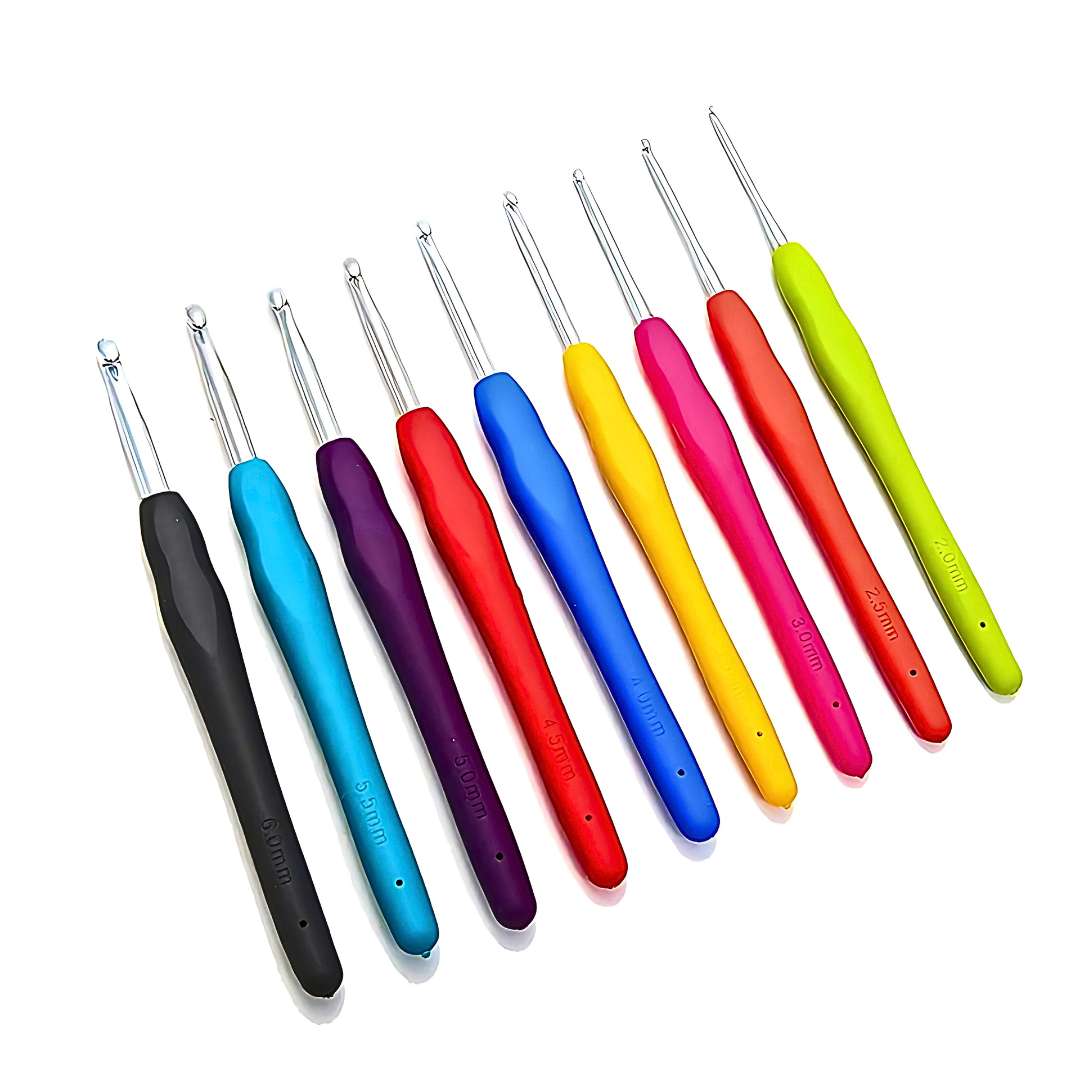 9pcs Soft Handle Knitting Tools Set