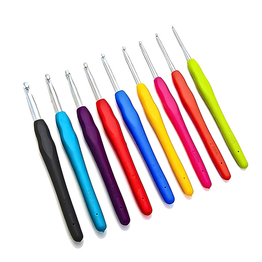 9pcs Soft Handle Knitting Tools Set