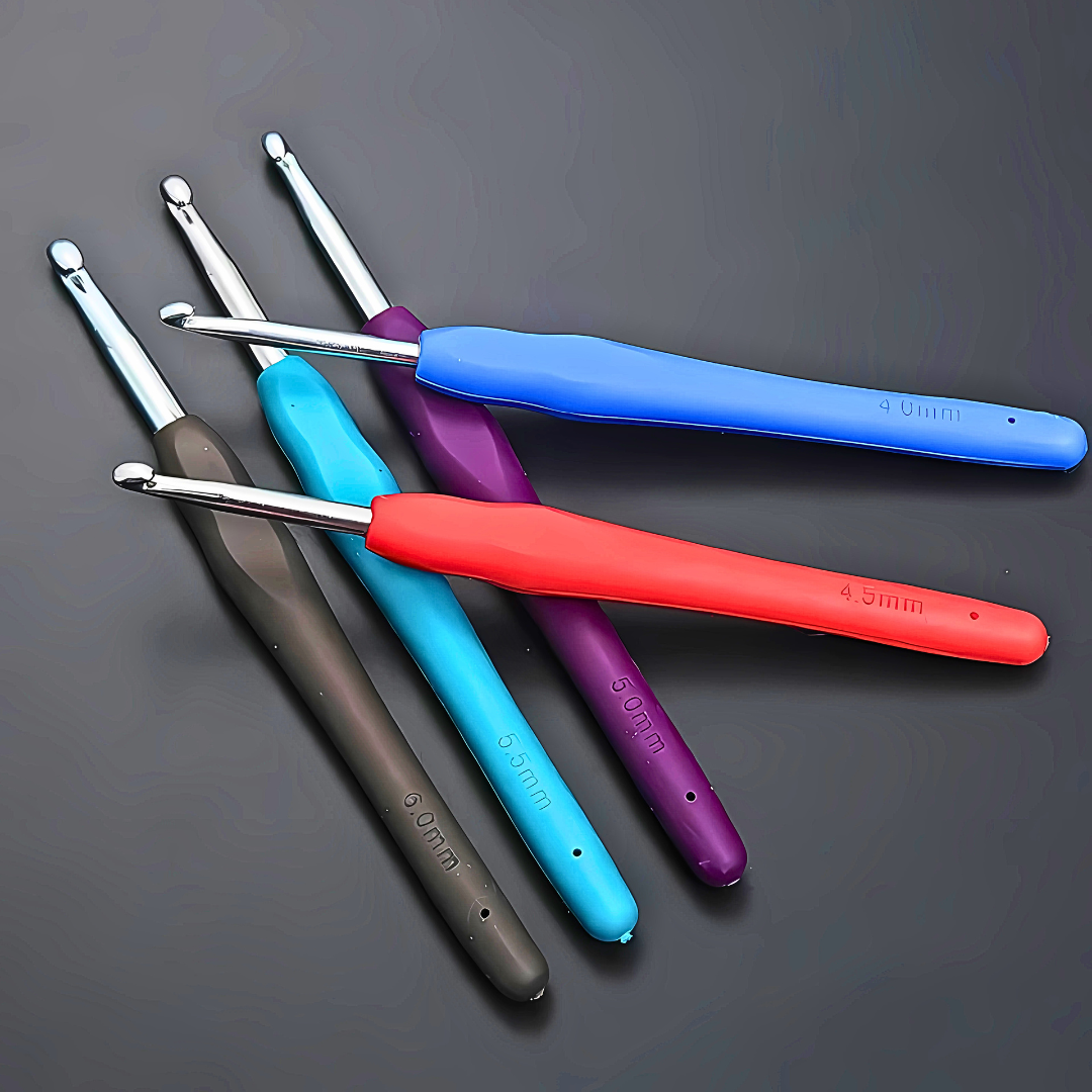 9pcs Soft Handle Knitting Tools Set