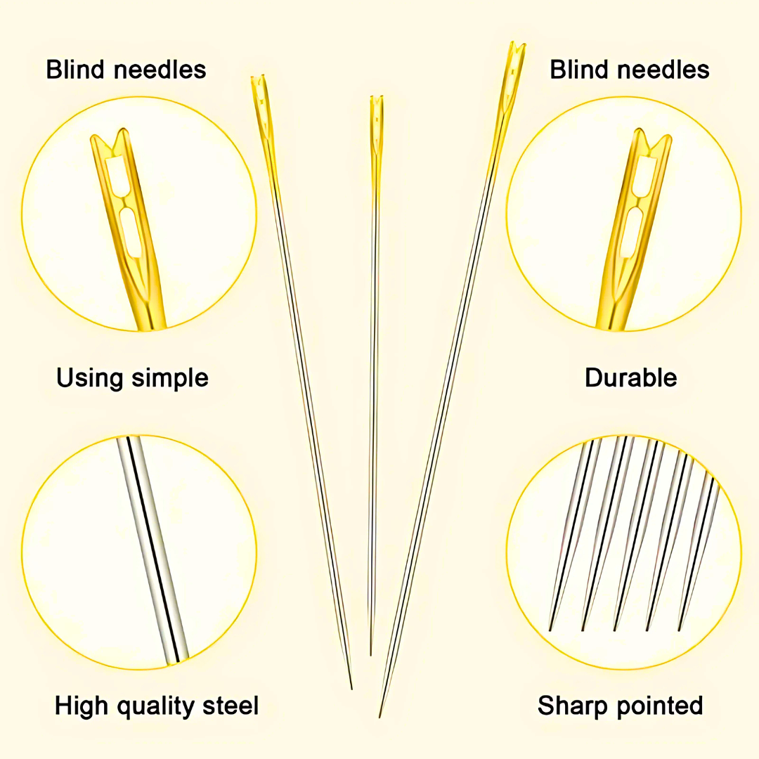 Self-Threading Sewing Needles Set